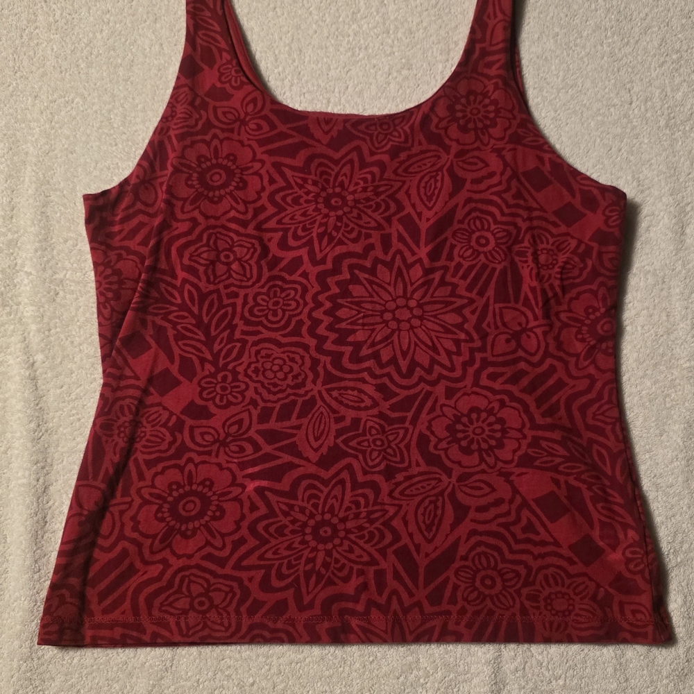 Floral Red Women's Top